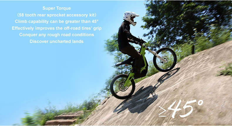 Light Bee super torque rear sprocket 58T-112 accessory photo